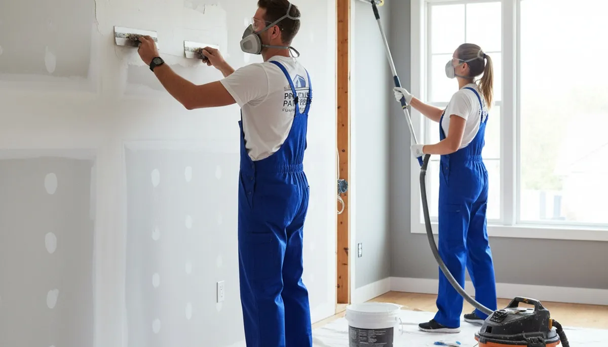 Professional drywall repair and wall restoration in Vancouver WA home by expert painters