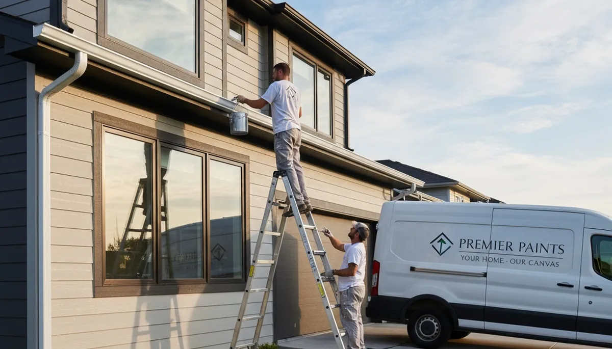 Professional gutter painting for homes in Vancouver, WA by expert house painters