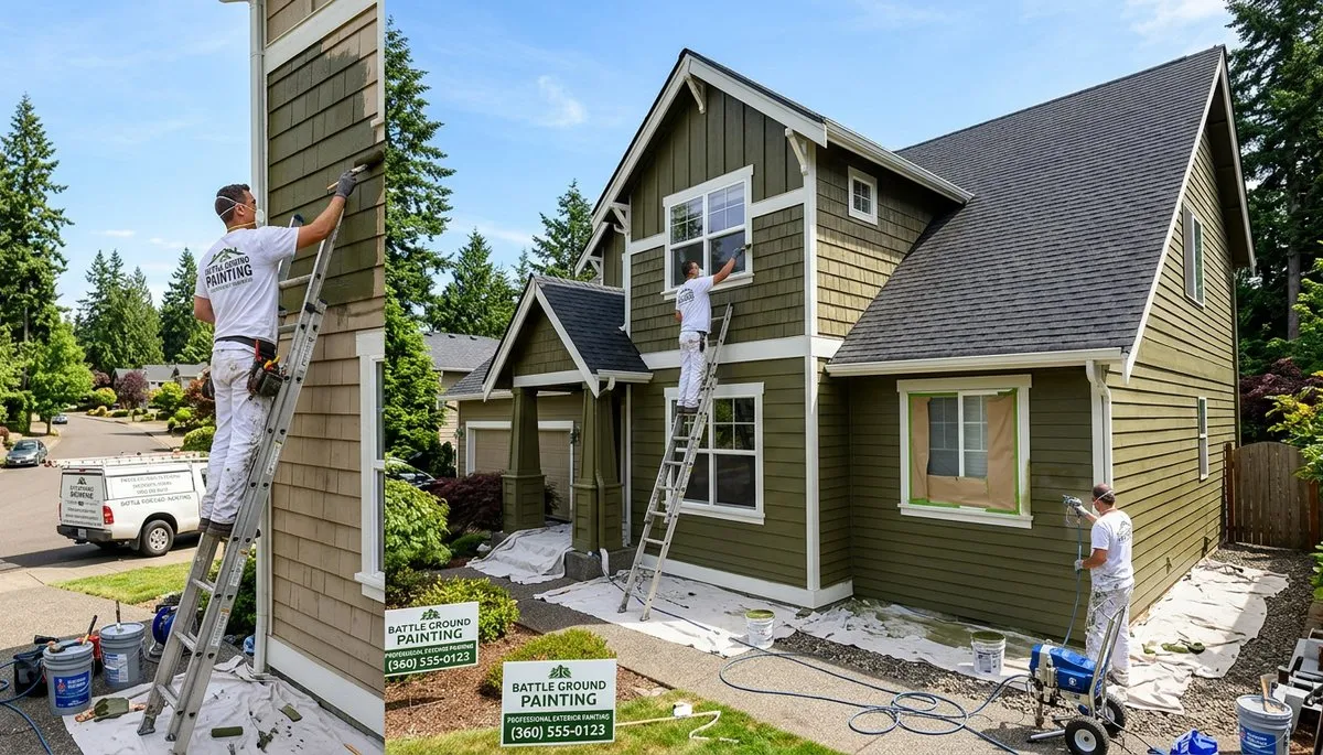 Professional house painters in Vancouver WA providing expert residential exterior painting