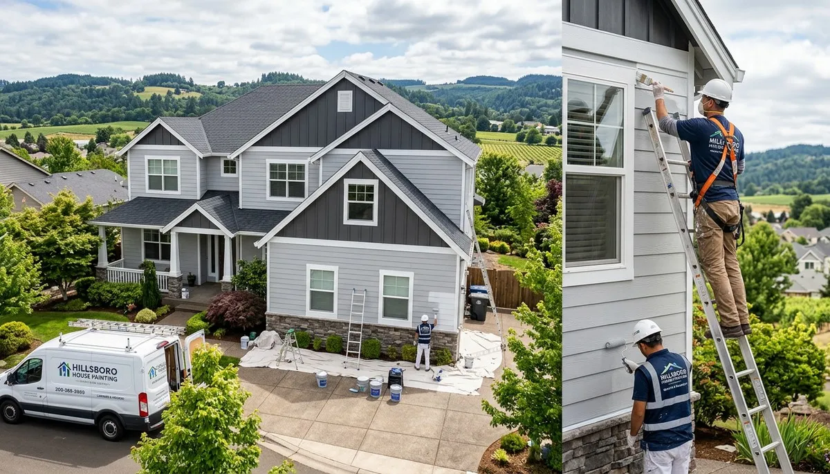Professional house painters in Vancouver WA providing expert residential exterior painting services